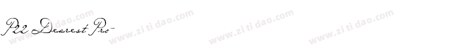 P22 Dearest Pro字体转换